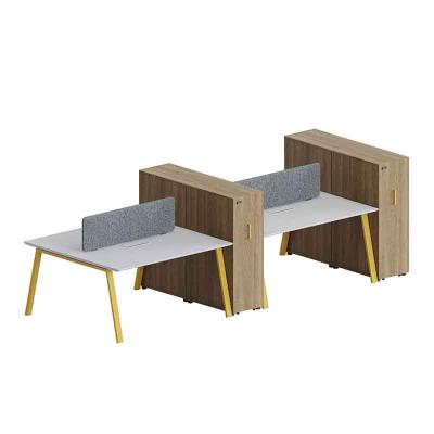 Ergonomic Office Workstation with File Cabinet Modular Desk System with Storage Shelves Cable Management Modern Open Workspace